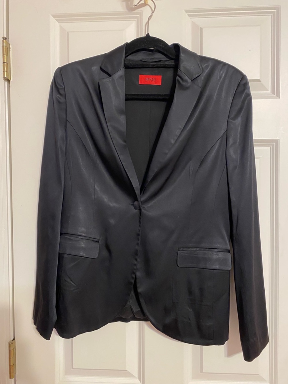 Hugo Boss womens black blazer suit jacket, size S/M